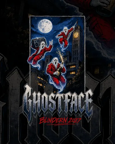 Russelogo «Ghostface» med nattmotiv