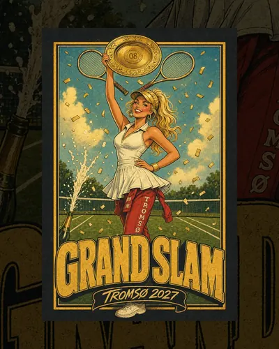 Russelogo «Grand Slam» med tennis-tema
